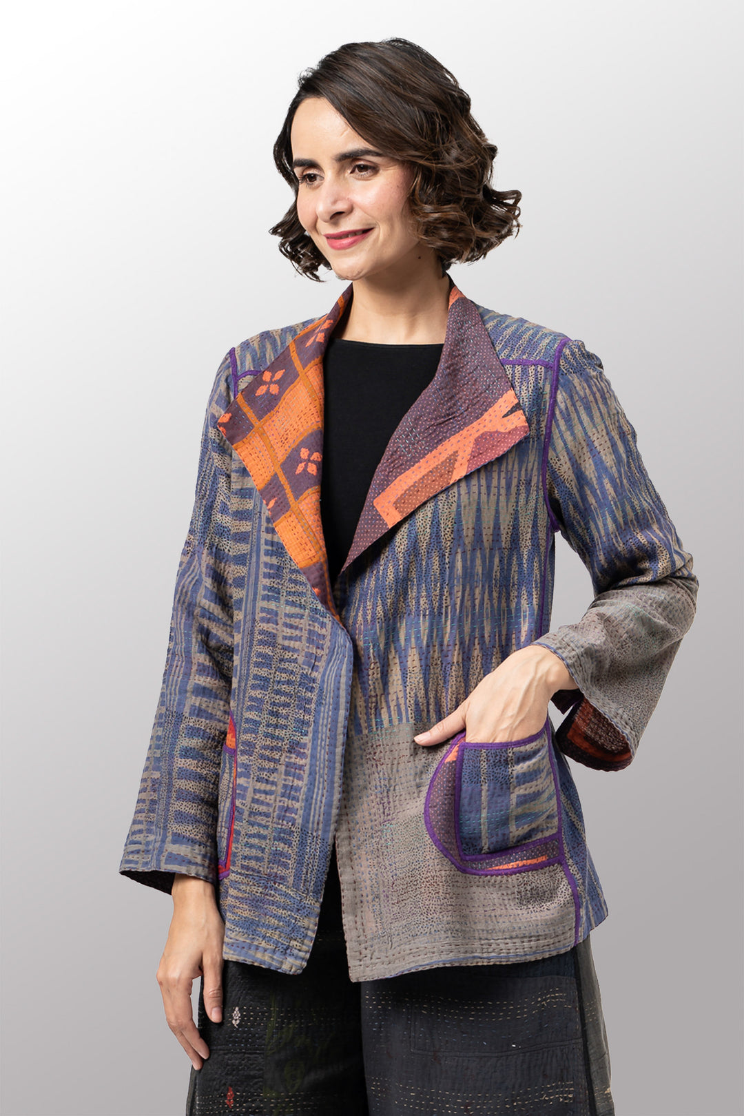 COTTON OVERDYE KANTHA SHORT JKT - ov2007-corg004m -