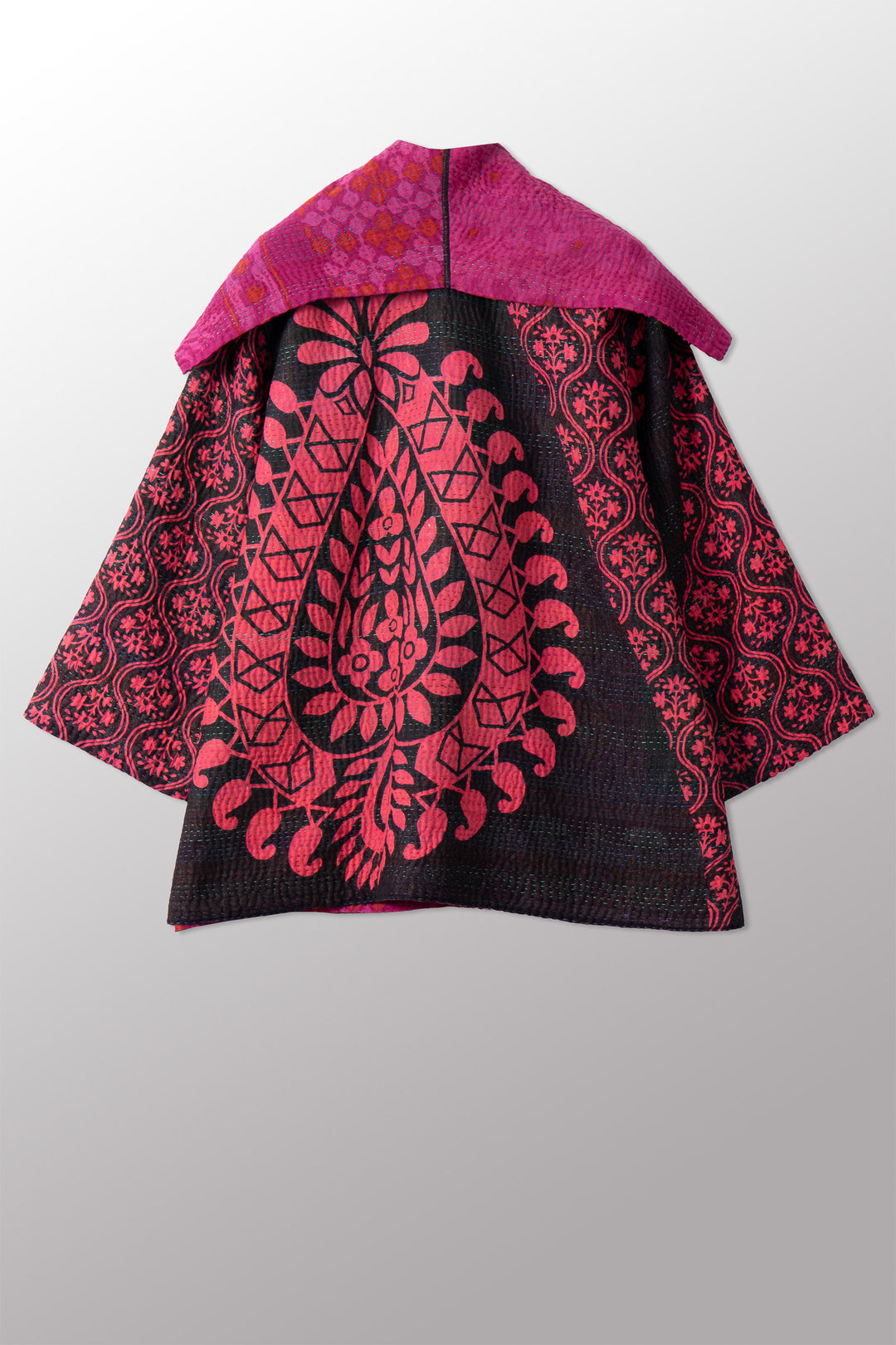 COTTON OVERDYE KANTHA FLARE JKT - ov4010-cfus007a -