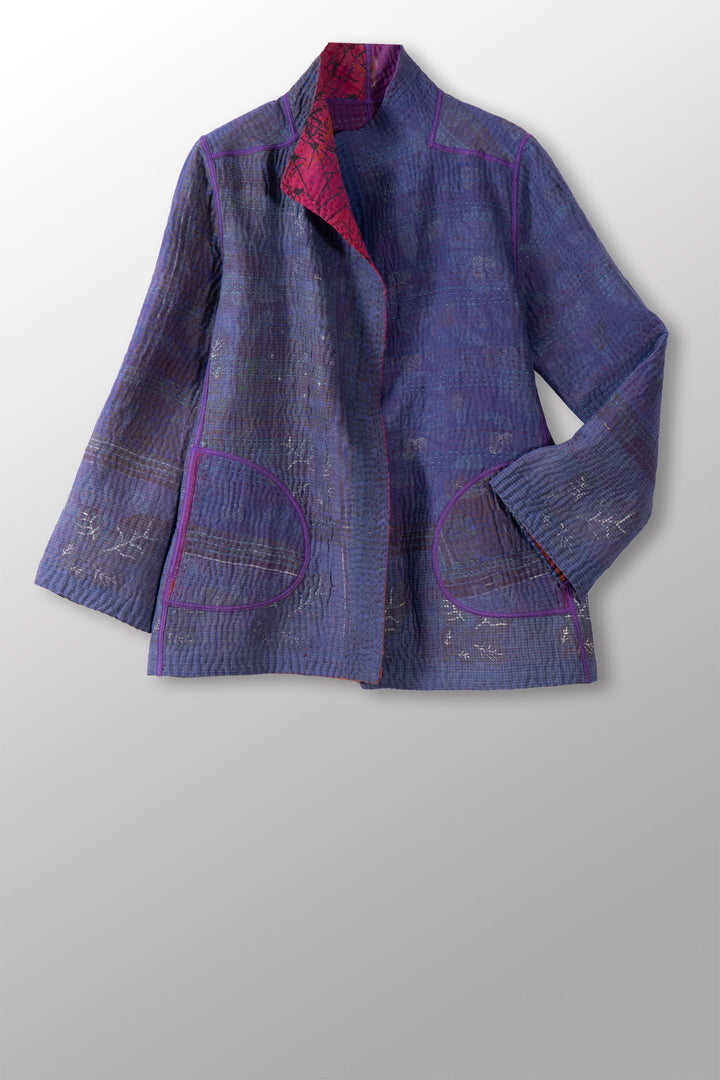 COTTON OVERDYE KANTHA SHORT JKT - ov4007-cprp035m -