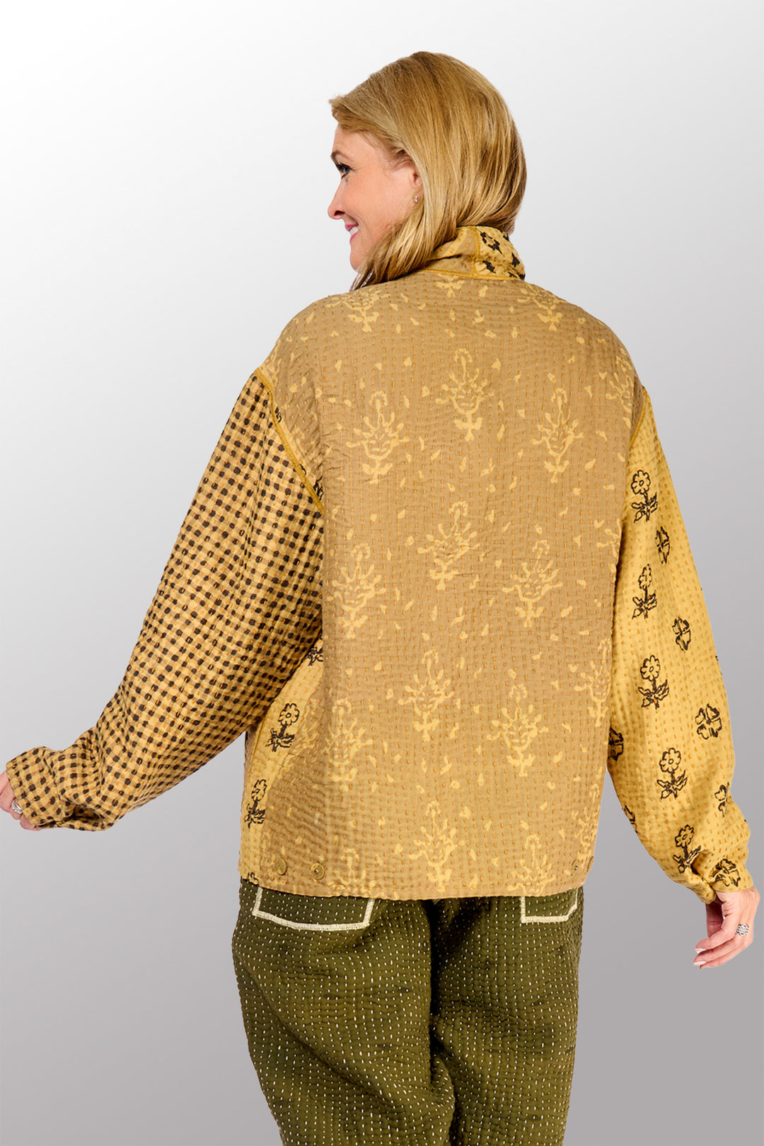 BBK PATCH KANTHA MEN'S BLOUSON - bl-bbp4040-ntl -