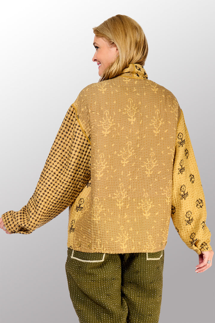 BBK PATCH KANTHA MEN'S BLOUSON - bl-bbp4040-ntl -