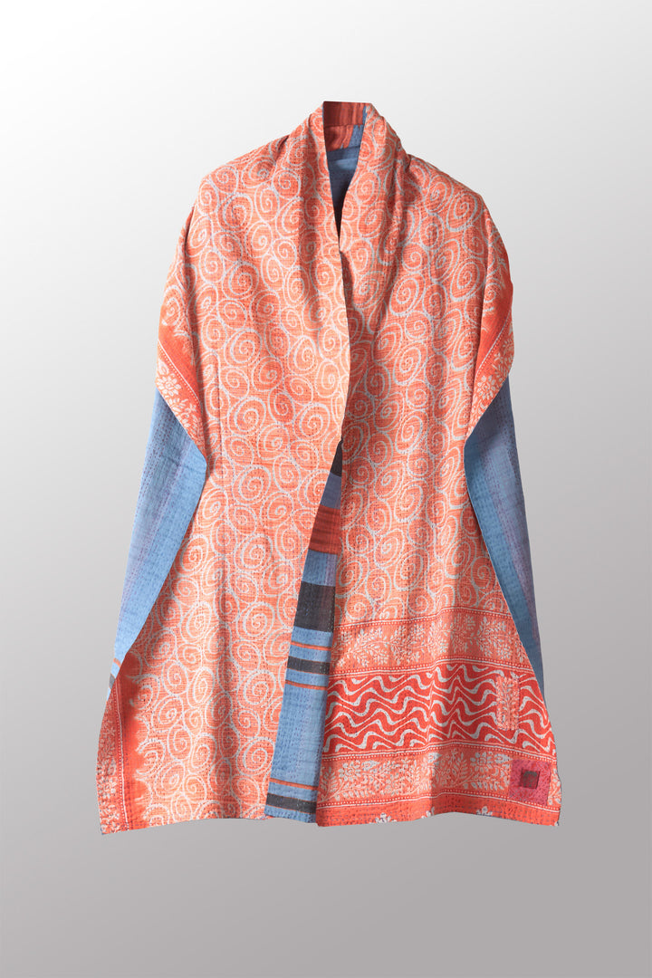 VINTAGE COTTON KANTHA SCARF STANDARD - cv2801-0009a -