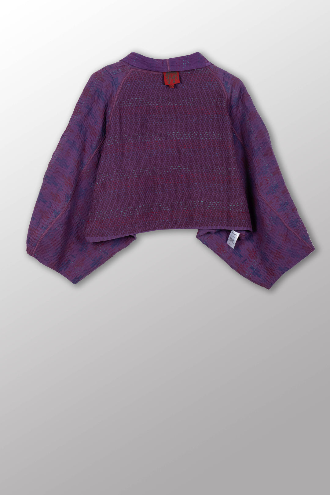 COTTON OVERDYE KANTHA PUFF SLV. SHRUG - ov4062-cprp008a -