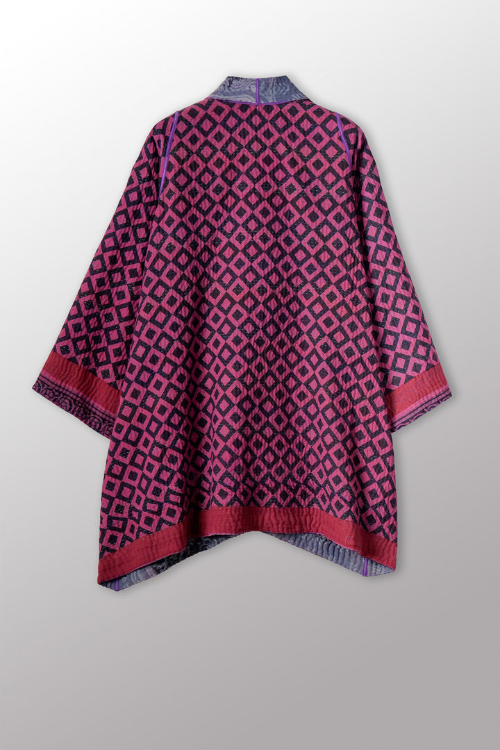 COTTON OVERDYE KANTHA A-LINE JKT - ov4003-cpik002a -