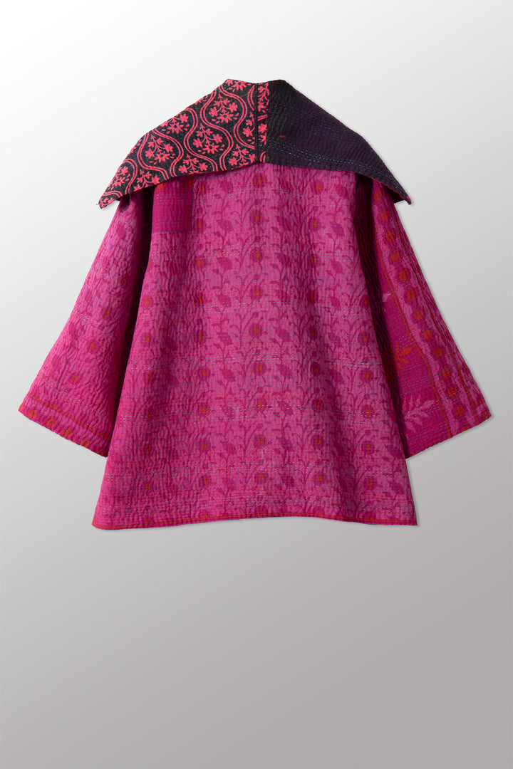 COTTON OVERDYE KANTHA FLARE JKT - ov4010-cfus007a -