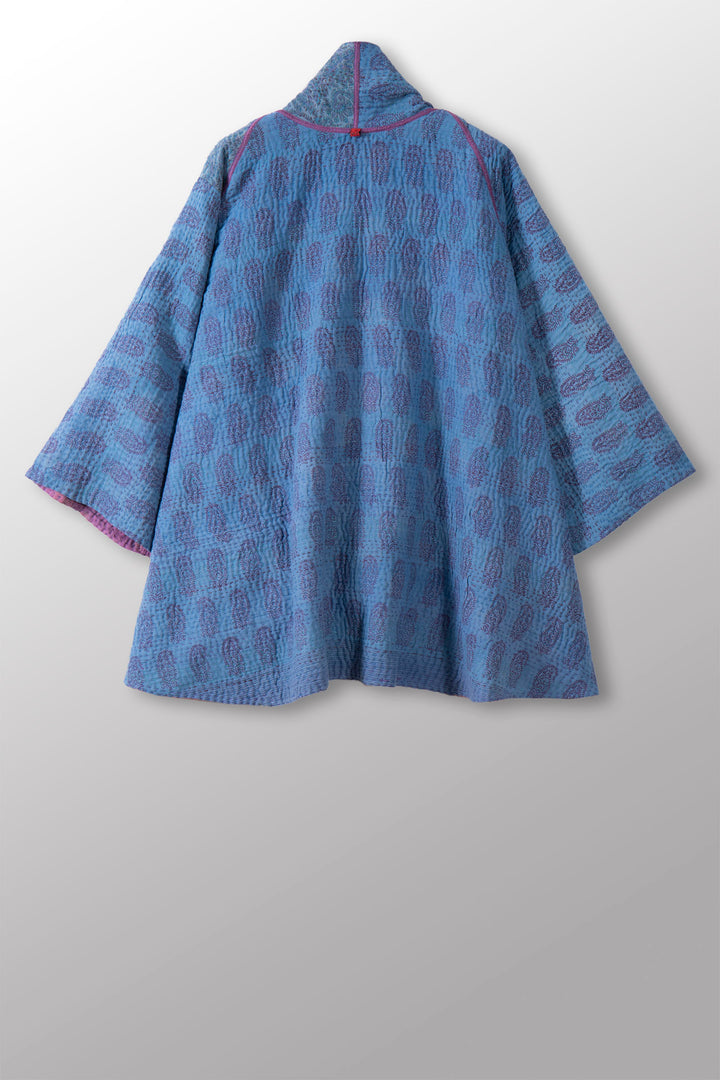 COTTON OVERDYE KANTHA KIMONO JKT - ov4004-cprp007a -