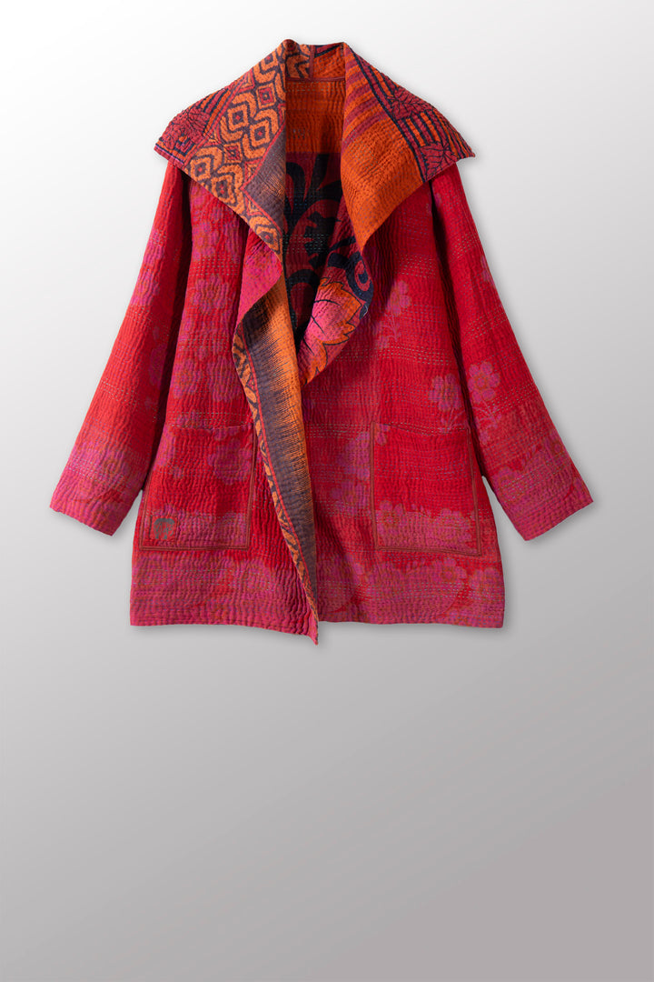 COTTON OVERDYE KANTHA POCKET JKT - ov4002-corg013a -