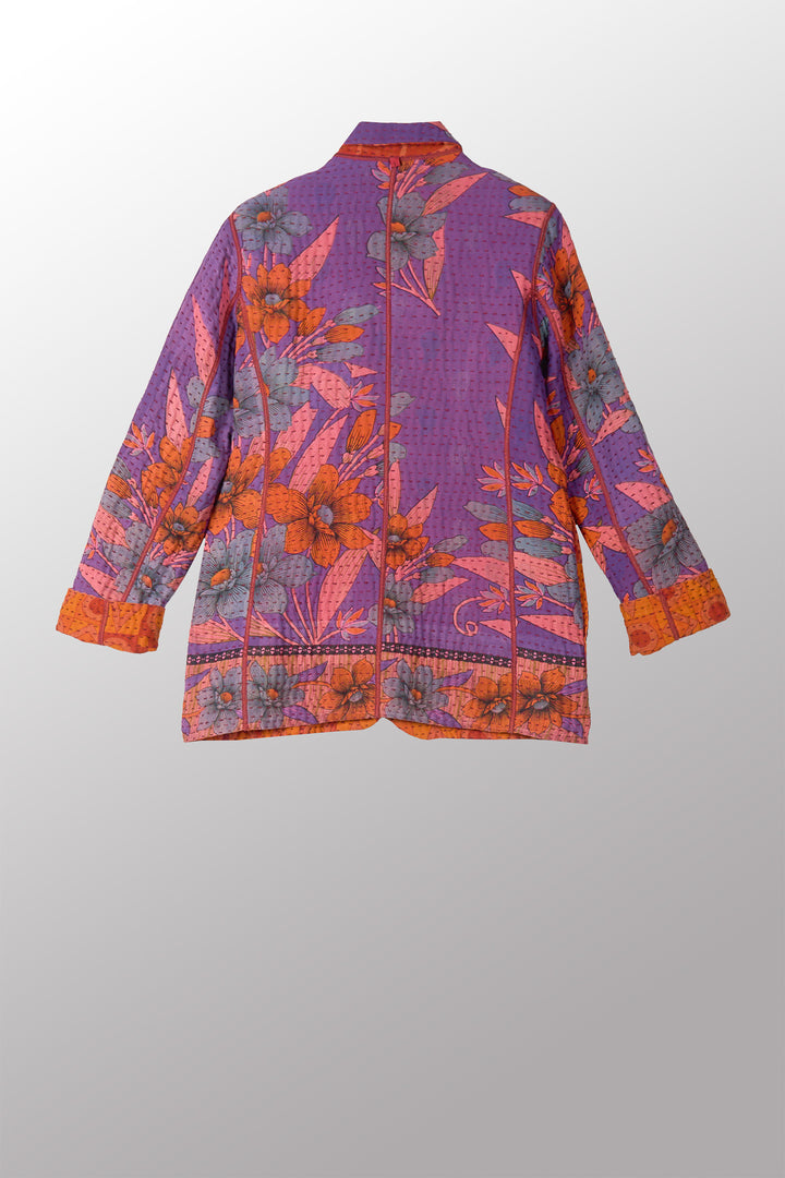 VINTAGE COTTON BBK KANTHA BASIC JACKET - bl-bb4052-0001s -