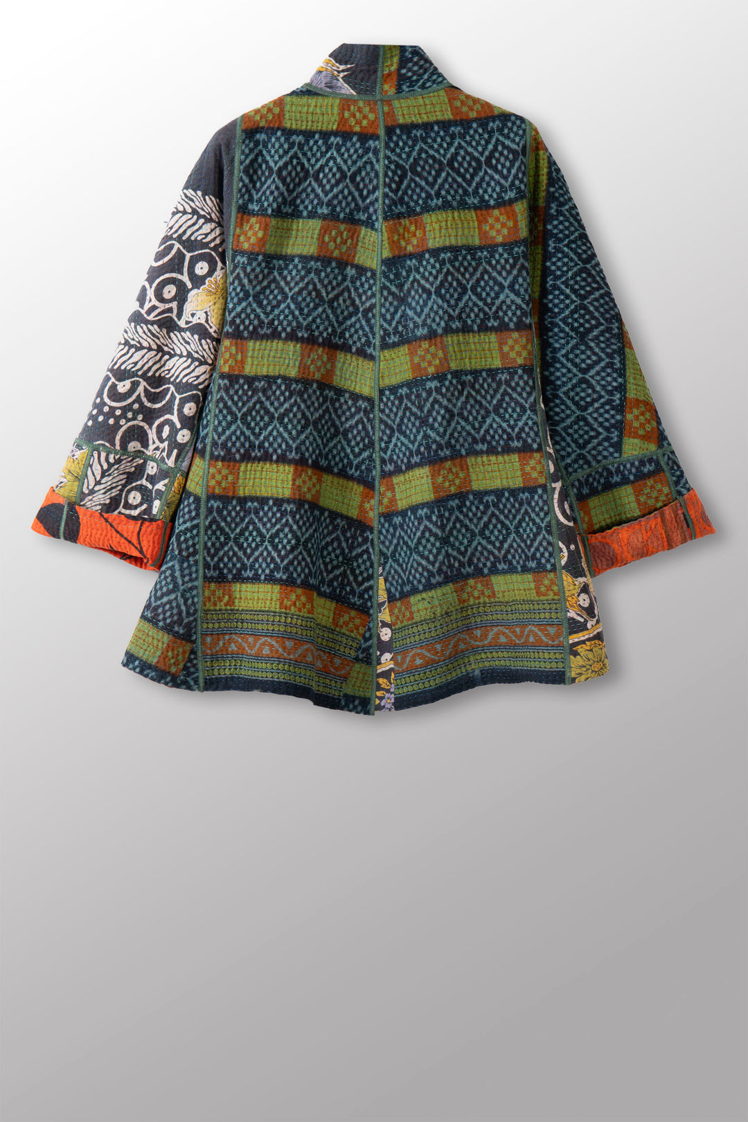 COTTON OVERDYE KANTHA FLARE SHORT JKT - ov4011-corg003m -