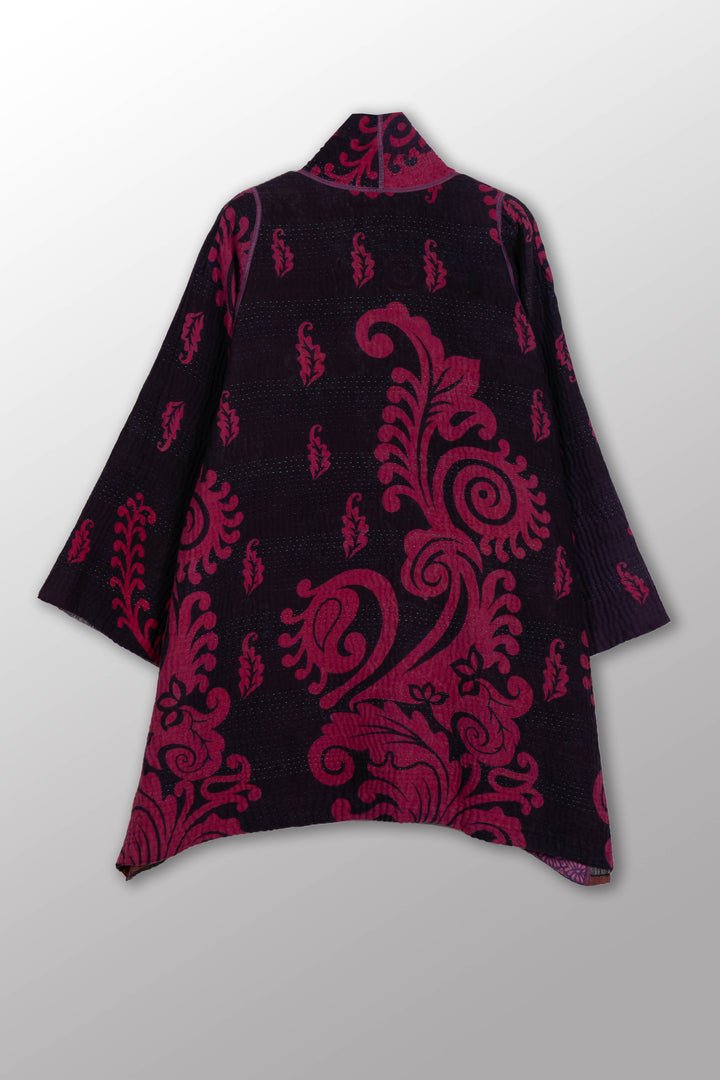 COTTON OVERDYE KANTHA A-LINE JKT - ov4003-cpik001a -