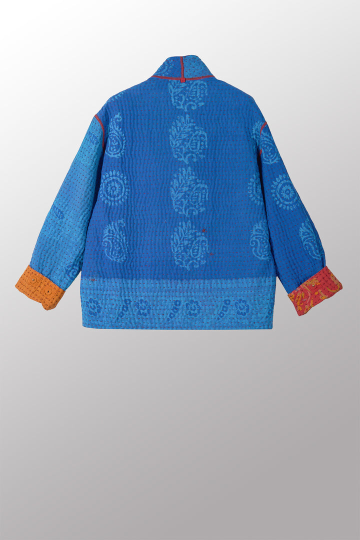 VINTAGE COTTON BBK KANTHA MEN'S BLOUSON - bb4040-0001s -
