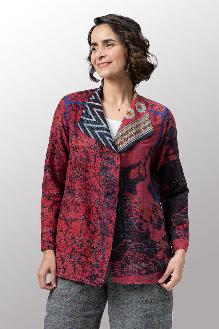 COTTON OVERDYE KANTHA SHORT JKT - ov2007-cred003l -