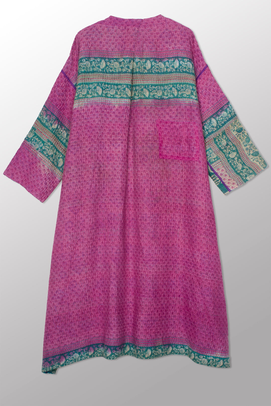 COTTON OVERDYE KANTHA LONG DUSTER - ov4328-ctel001a -