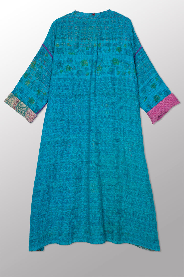 COTTON OVERDYE KANTHA LONG DUSTER - ov4328-ctel001a -
