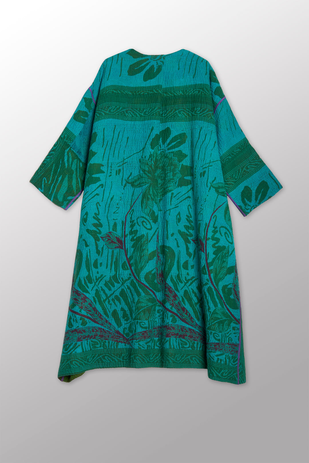 COTTON OVERDYE KANTHA LONG DUSTER - ov4328-ctel004a -