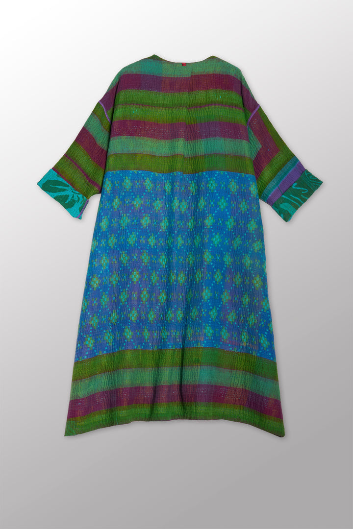 COTTON OVERDYE KANTHA LONG DUSTER - ov4328-ctel004a -