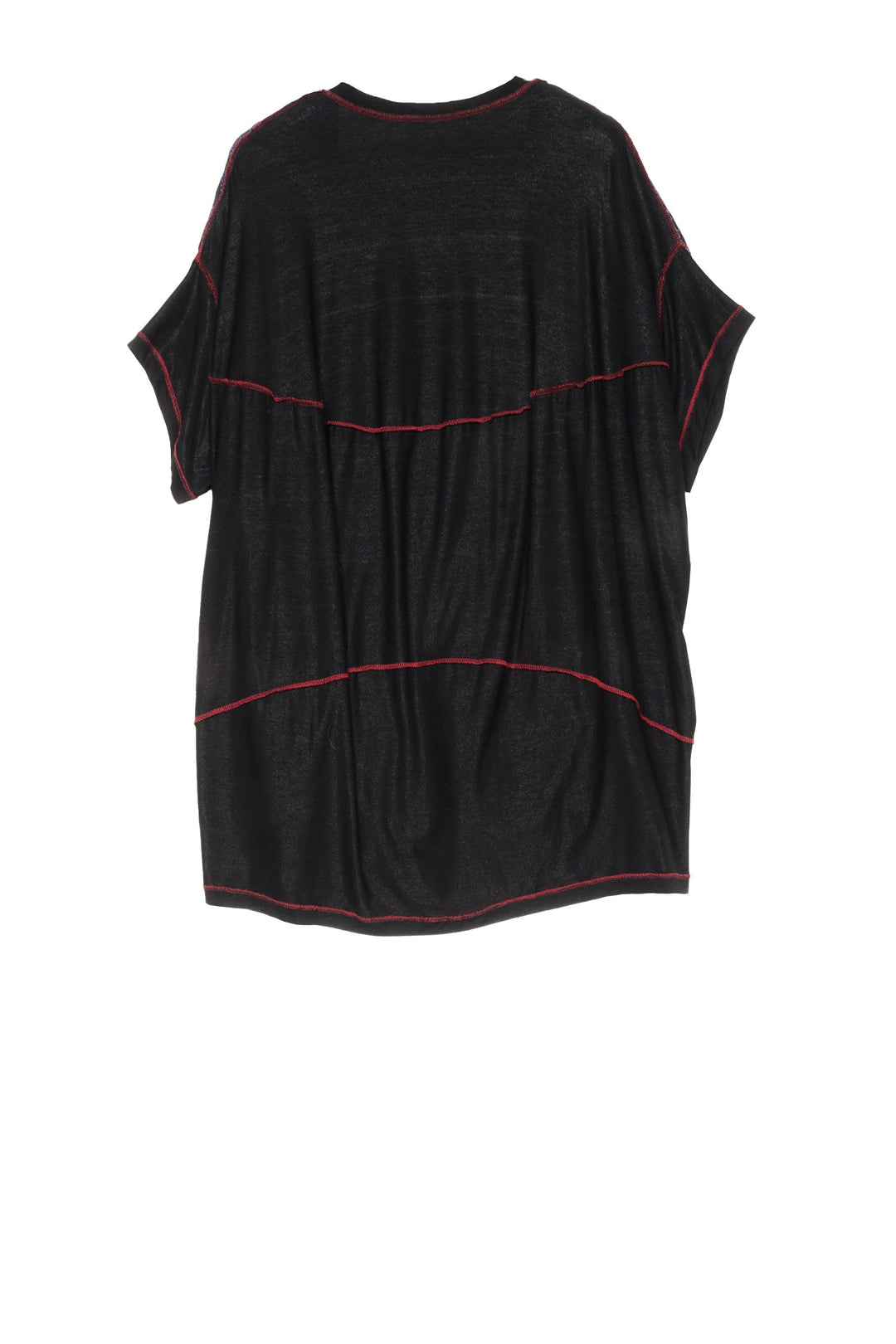 ART BBK KANTHA V-NECK POCKET TUNIC - ab2519-blk -