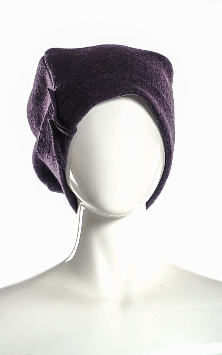 BOILED WOOL PERSIMMON HAT - wb1884-prp -