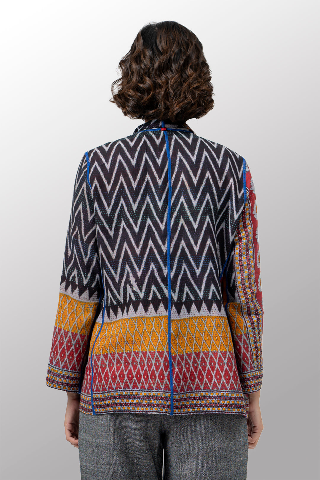 COTTON OVERDYE KANTHA SHORT JKT - ov2007-cred003l -