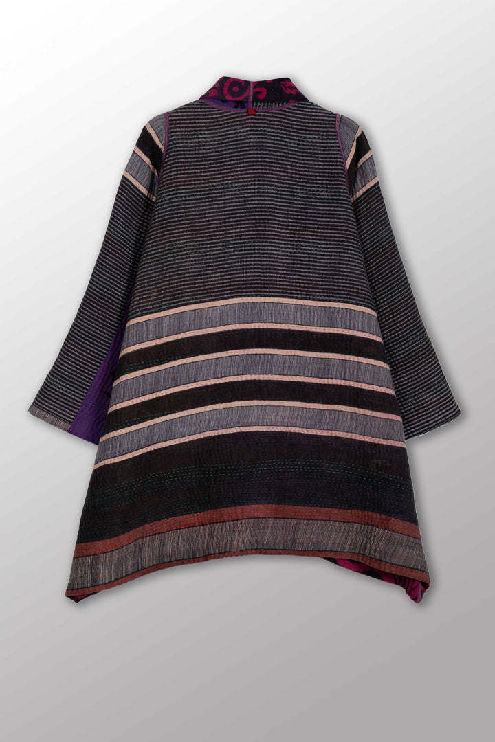 COTTON OVERDYE KANTHA A-LINE JKT - ov4003-cpik001a -