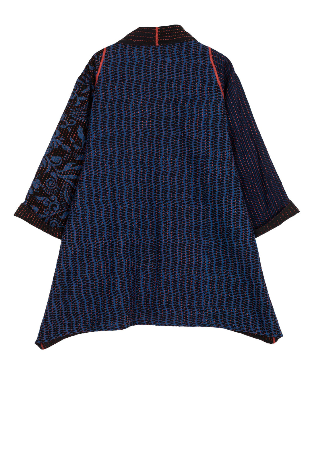 BLUE PRAIRIE BBK KANTHA A-LINE JACKET - bk2003-blu -