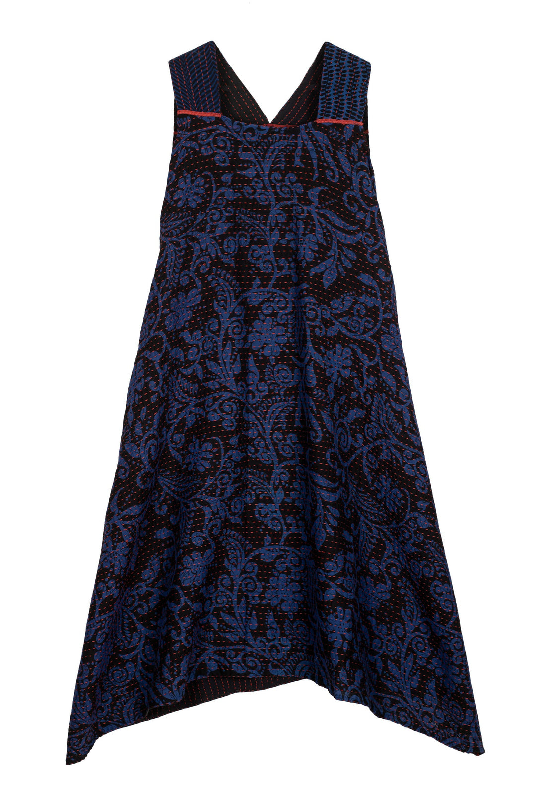 BLUE PRAIRIE BBK KANTHA TENT DRESS - bk2413-blu -