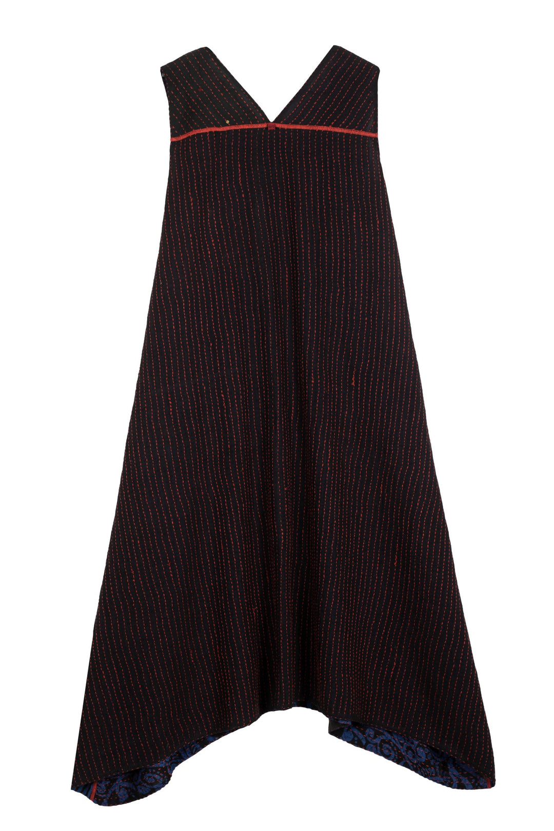 BLUE PRAIRIE BBK KANTHA TENT DRESS - bk2413-blu -