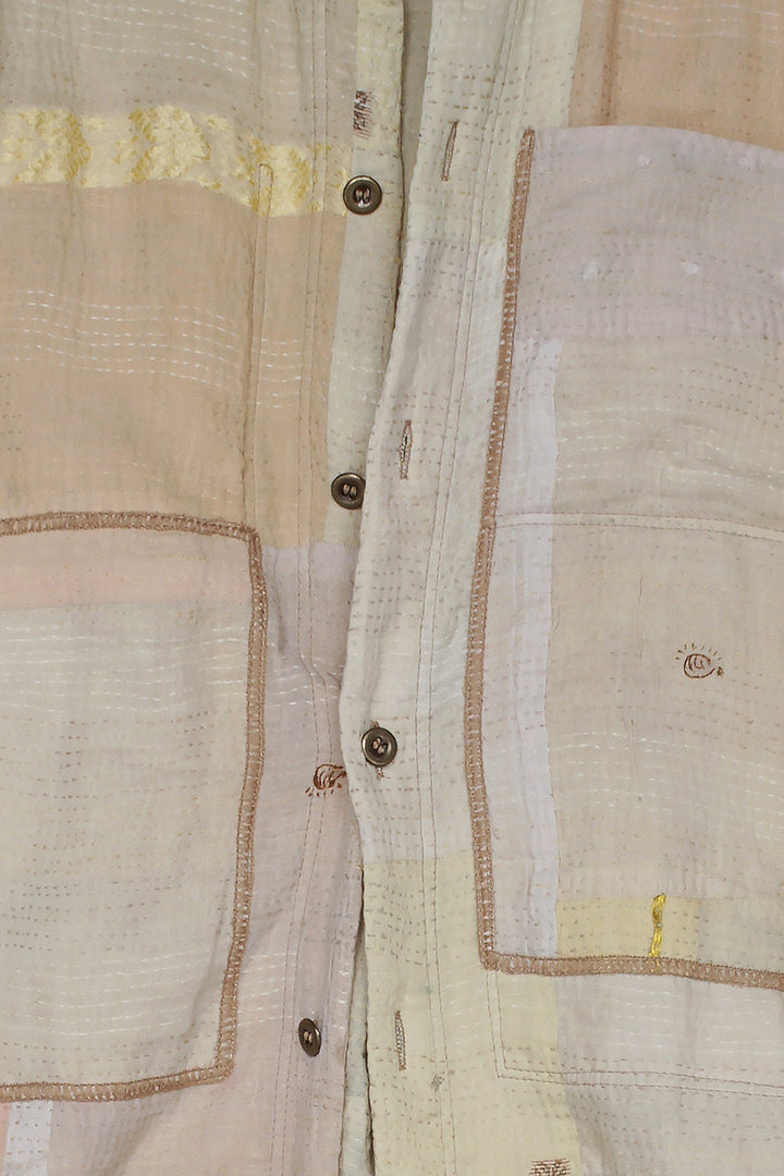 BROCADE PATCHED KANTHA SHIRT JKT - bp2023-ivy -