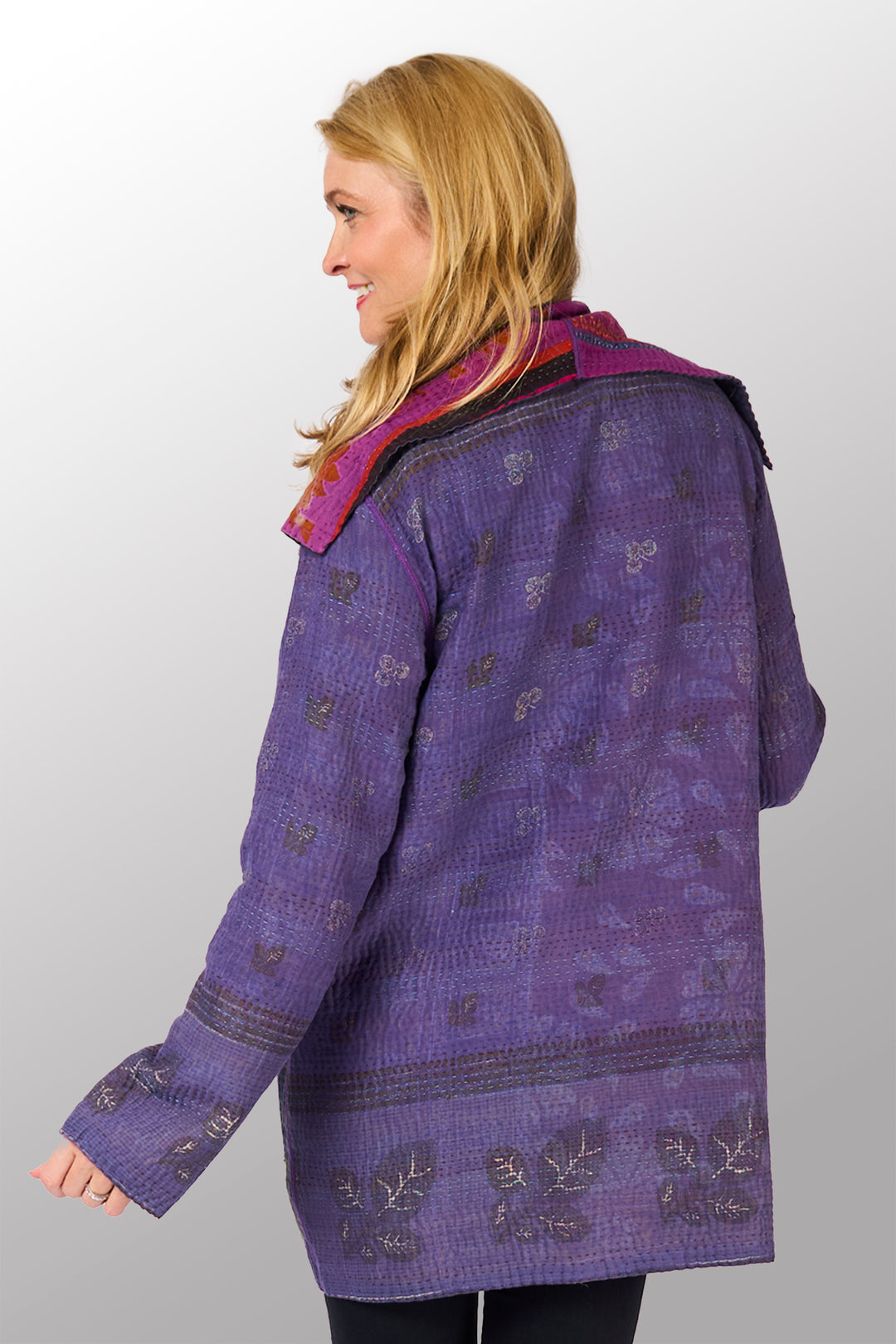 COTTON OVERDYE KANTHA POCKET JKT - ov4002-cprp012a -