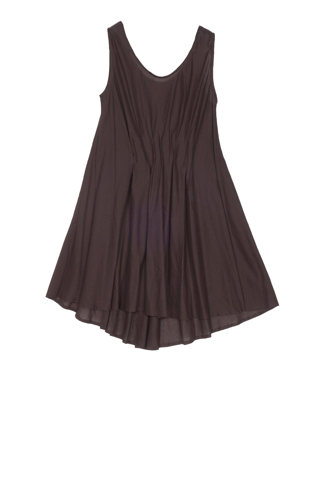 COTTON LAWN TANK TUNIC - cl1506-brn -