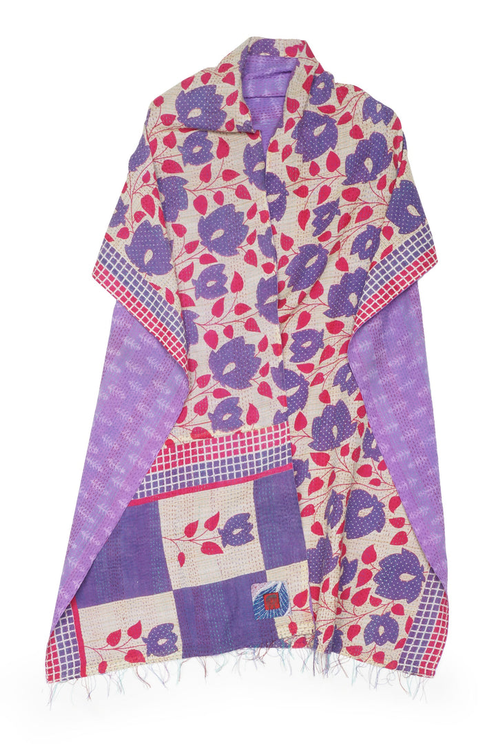 VINTAGE COTTON KANTHA SCARF STANDARD - cv2801-0018a -