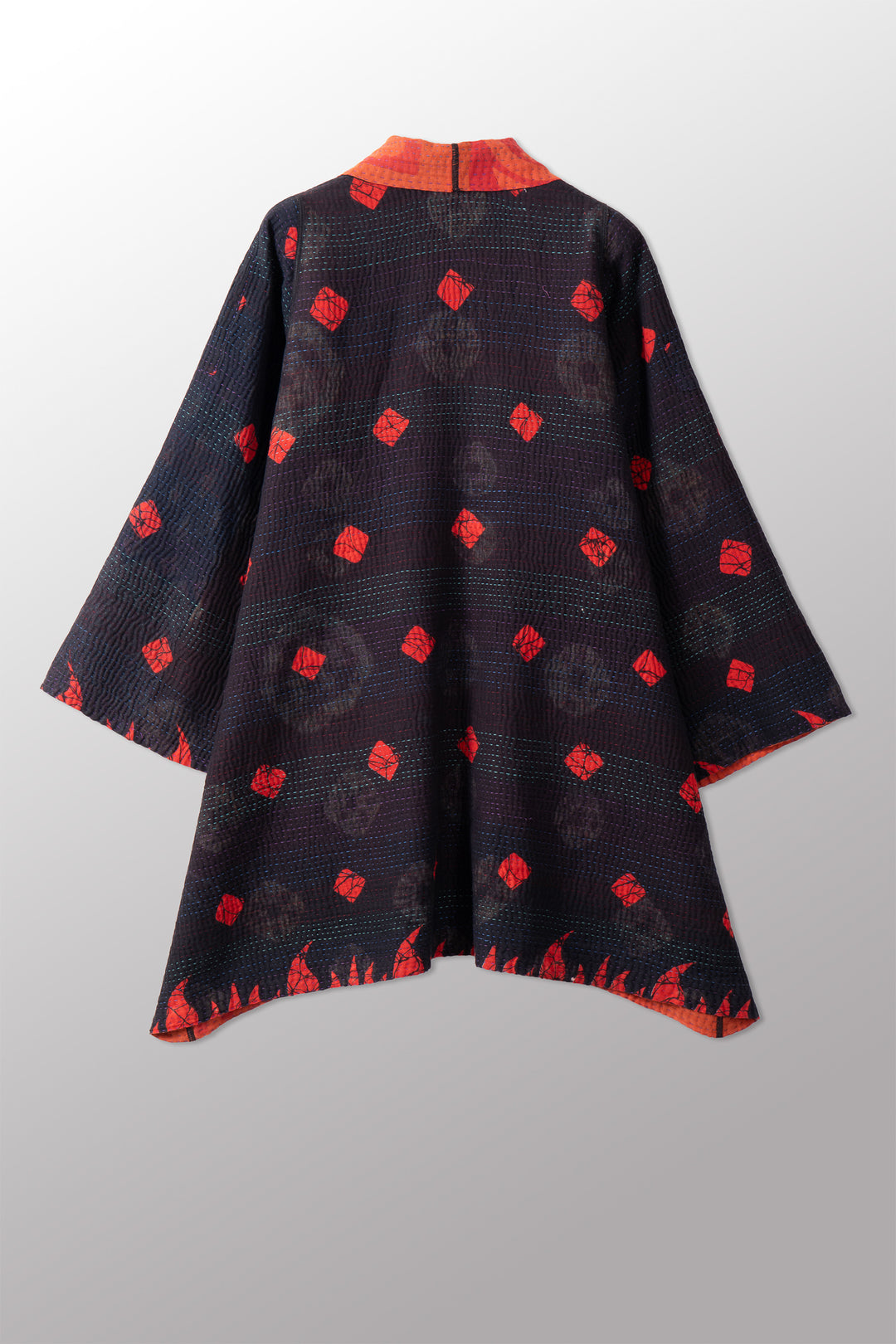 COTTON OVERDYE KANTHA A-LINE JKT - ov4003-corg035a -