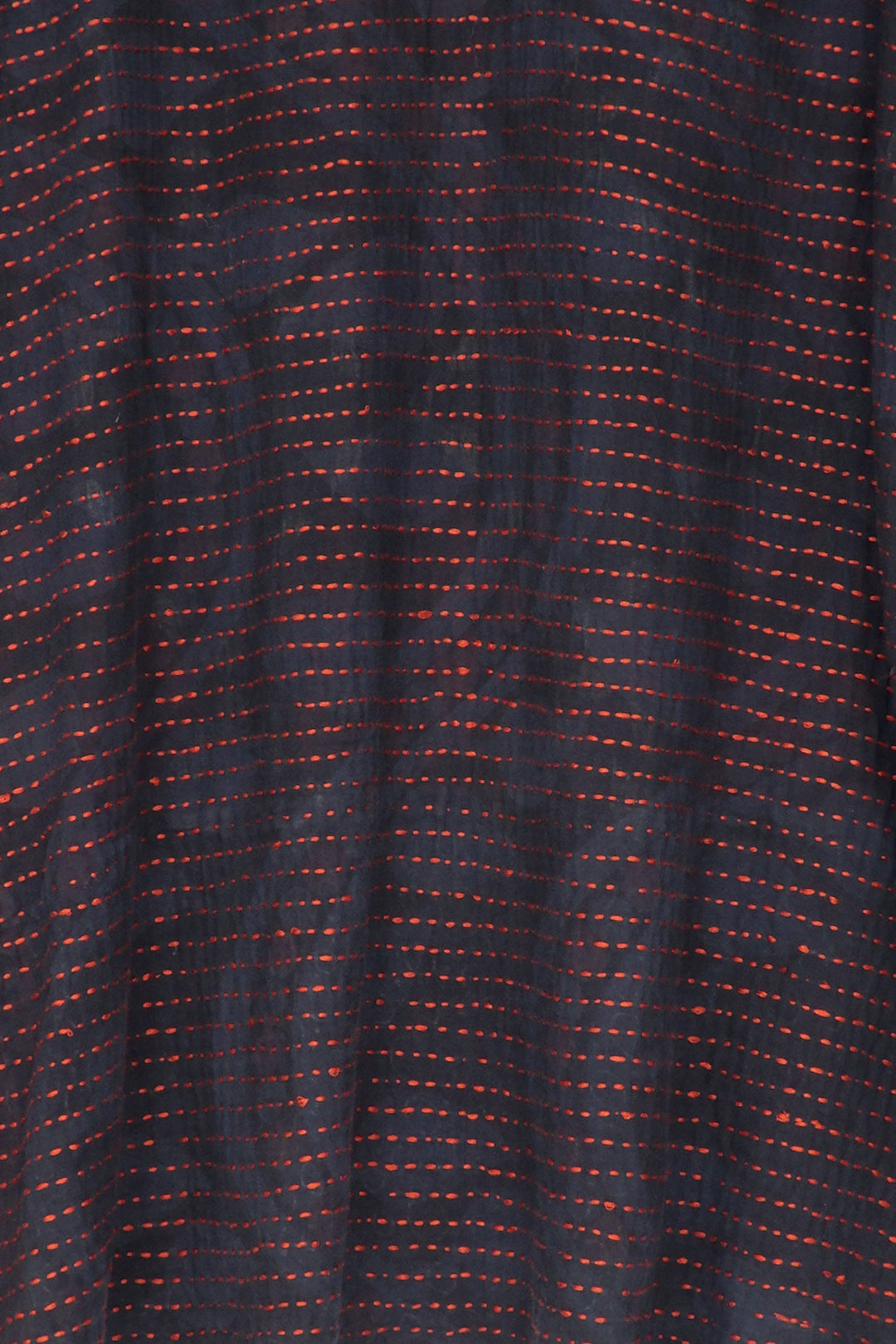 BBK  W VINTAGE BACKING KANTHA FLARE LONG JKT - pk2021-red -