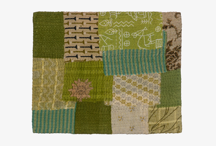 Ombre Patch Handmade Placemats -Green (SET OF 2)