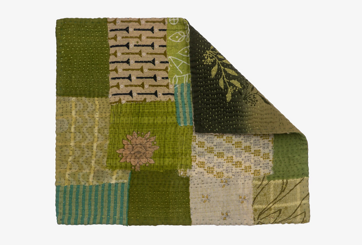 Ombre Patch Handmade Placemats -Green (SET OF 2)