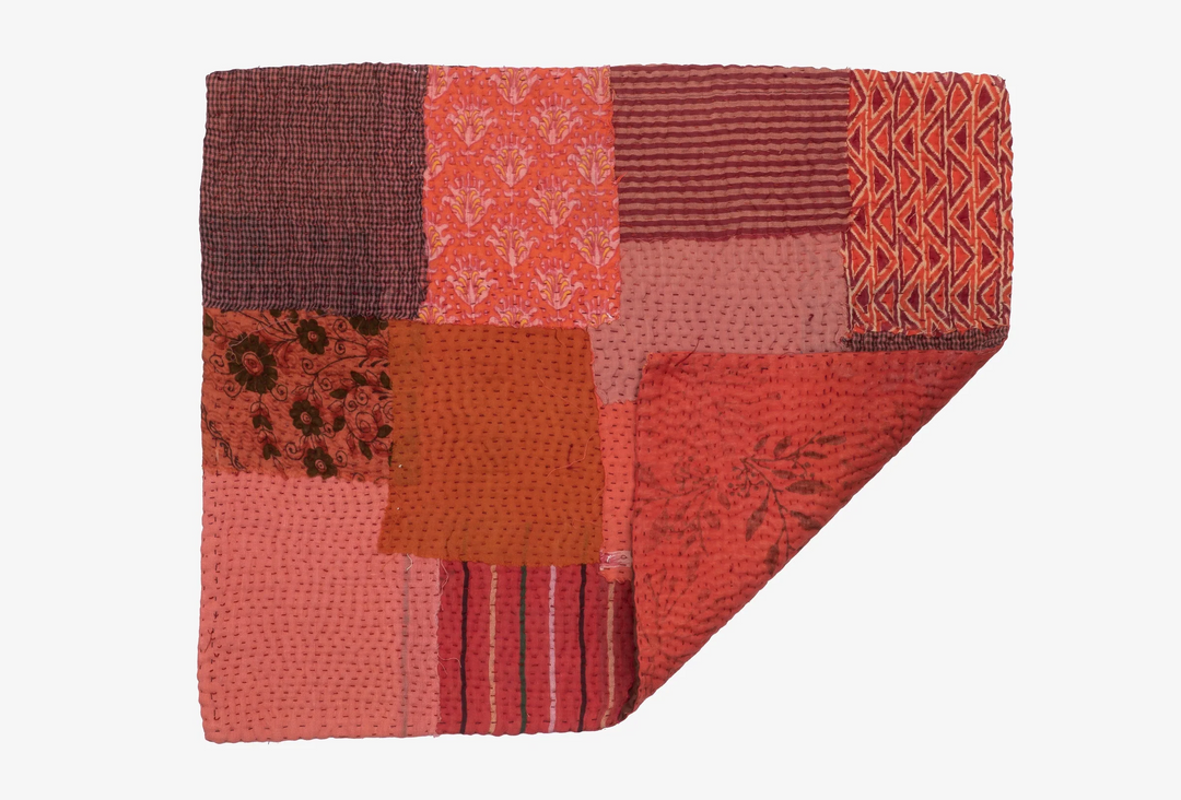 Ombre Patch Handmade Placemats -Orange (SET OF 2)