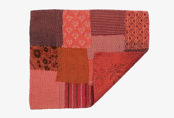 Ombre Patch Handmade Placemats -Orange (SET OF 2)
