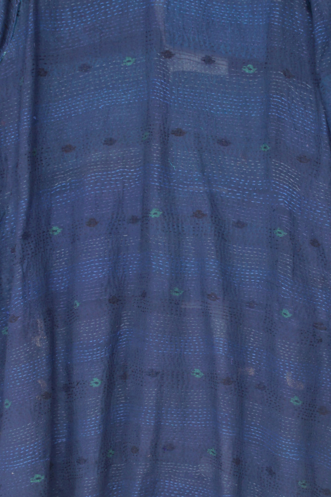 TONAL TILE PATCH KANTHA A-LINE JKT - tt2003-blu -