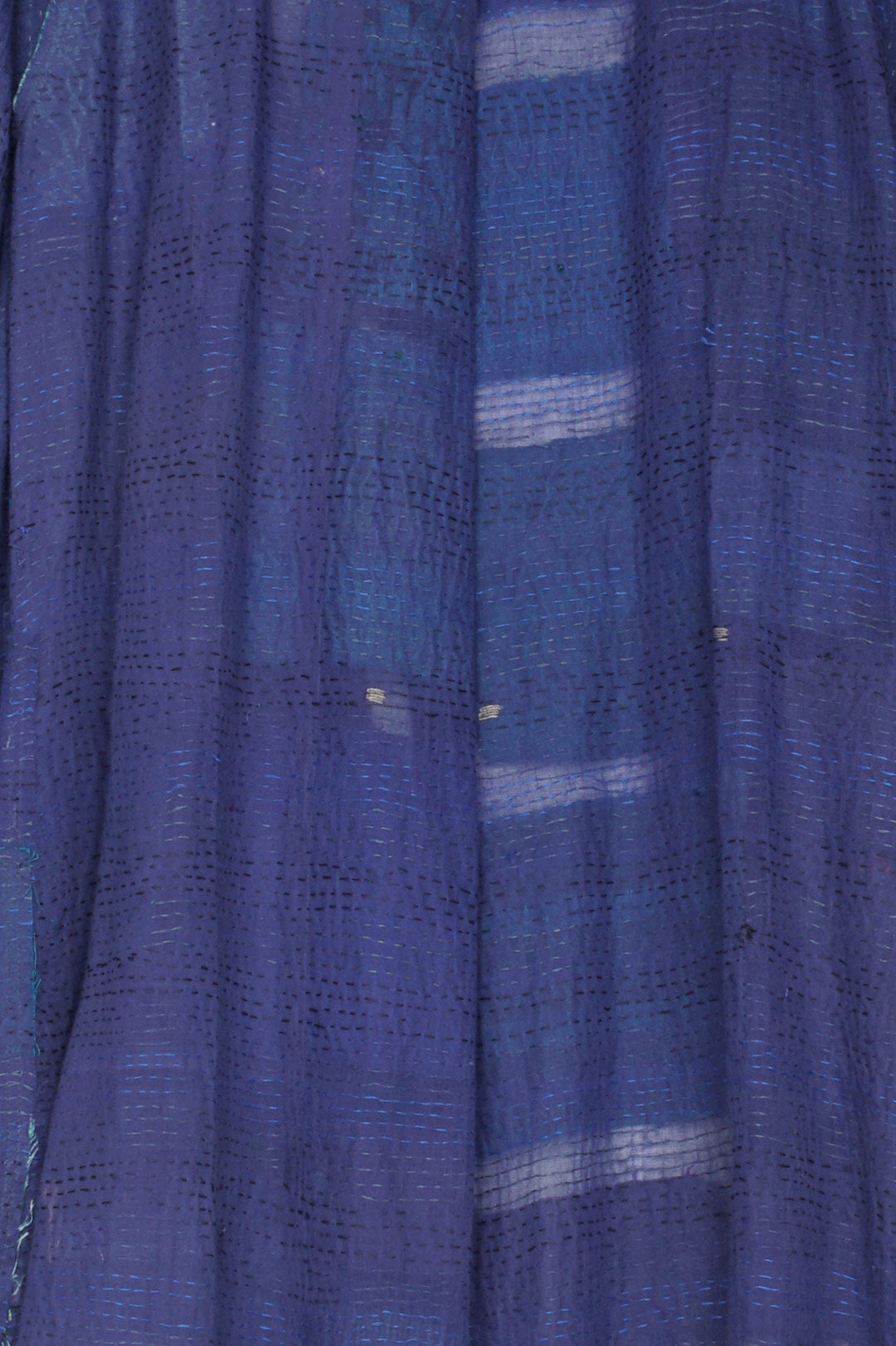 TONAL TILE PATCH KANTHA KIMONO DUSTER - tt2317-blu -