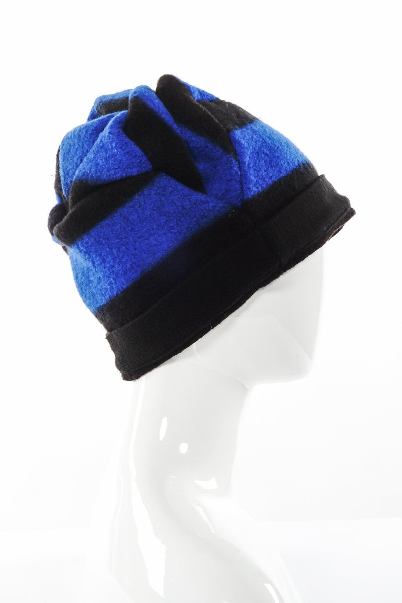 BOILED WOOL PATCHWORK HAT - wb1880-blu -