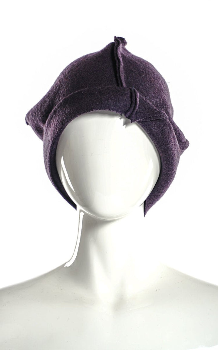 BOILED WOOL PERSIMMON HAT - wb1884-prp -