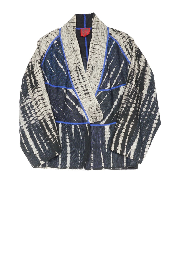 SERPENT PRINT KANTHA DOLMAN SHORT JKT - sp2015-blk -