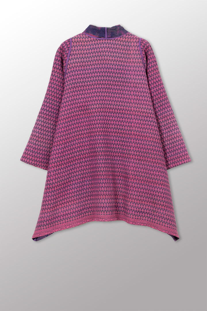 COTTON OVERDYE KANTHA A-LINE JKT - ov4003-cfus042a -
