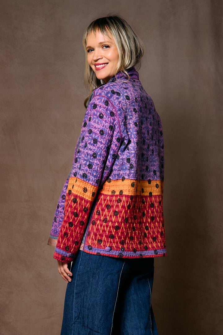 COTTON OVERDYE KANTHA MEN'S BLOUSON - ov4040-corg006m -