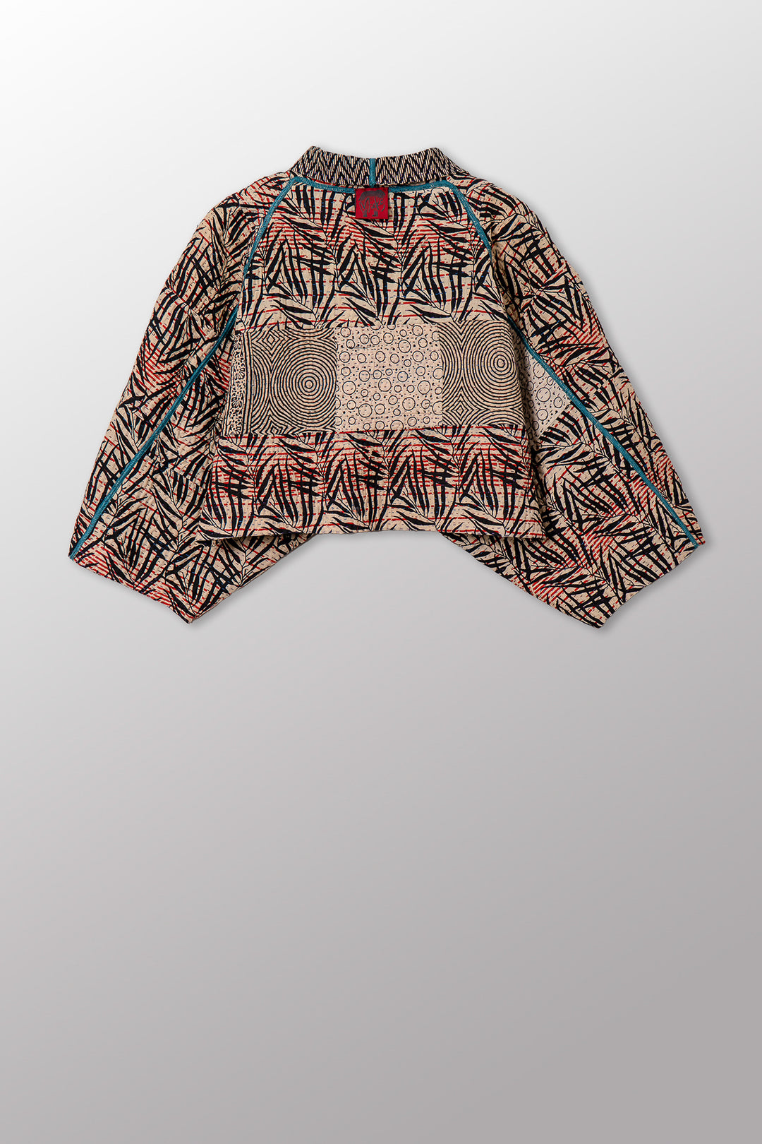 SOHO BAMBOO KANTHA PUFF SLV. SHRUG - bo4062-cblk001a -