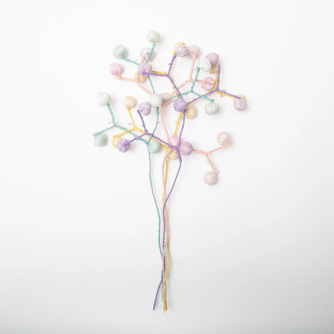 Pastel Yellow Kantha Bouquet
