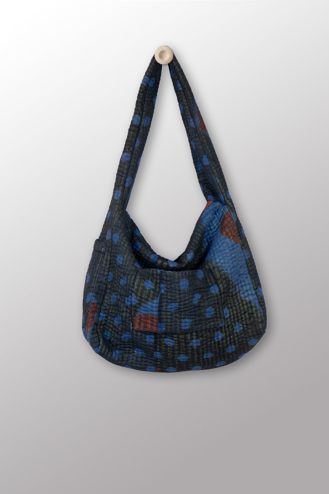 Quilted Overdye Cotton Kantha Oversized Hobo Bag