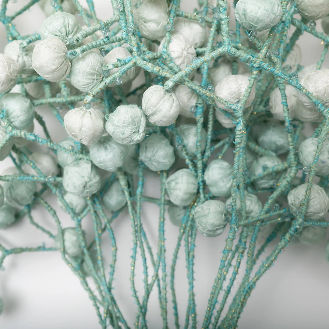 Pastel Sage Kantha Bouquet
