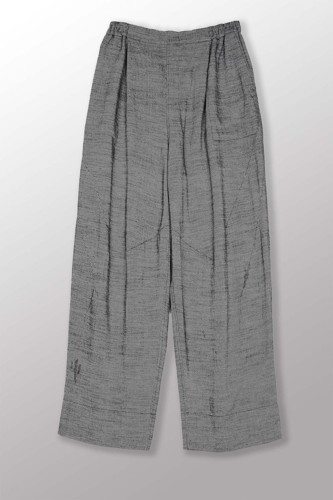 DENIM KNEE DARTS PANTS - bl-dn1667-gry -