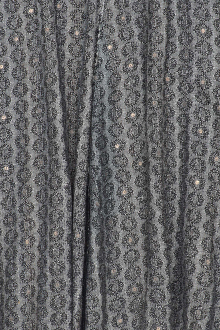STRIPE FRAYED & HANDWOVEN KANTHA A-LINE DUSTER - ft2311-blk -
